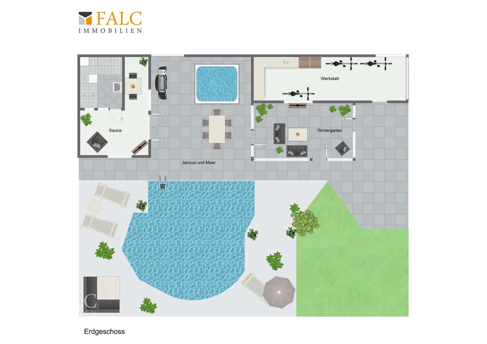 Garten_Pool_Sauna & Jacuzzi